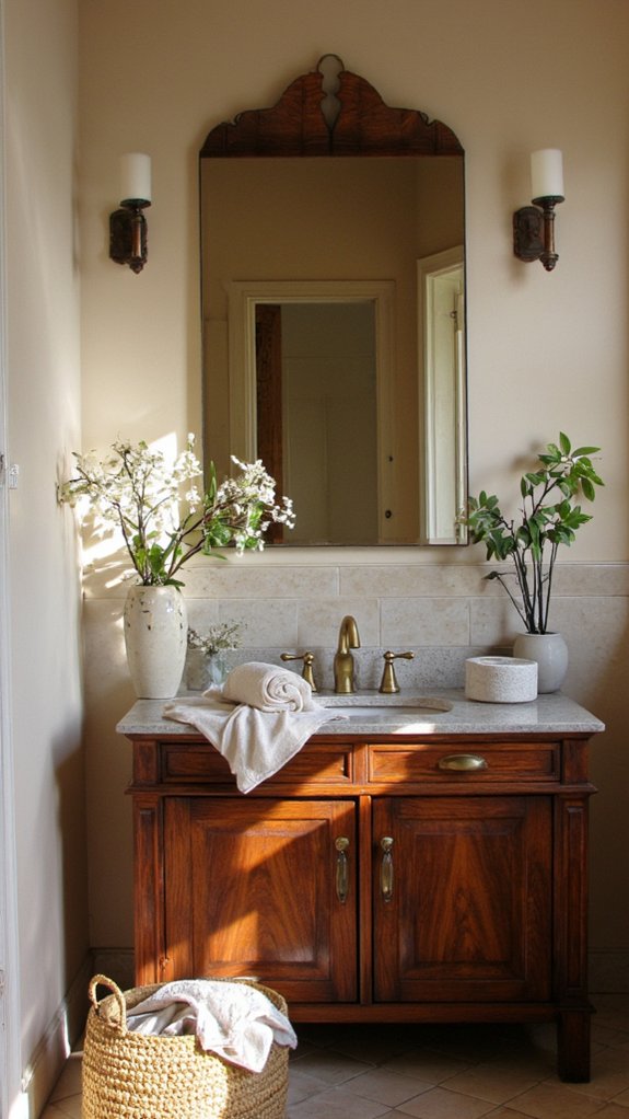 elegant organized bathroom oasis
