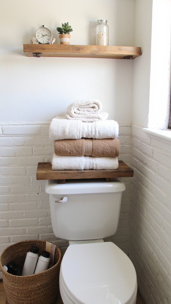 elegant over the toilet storage