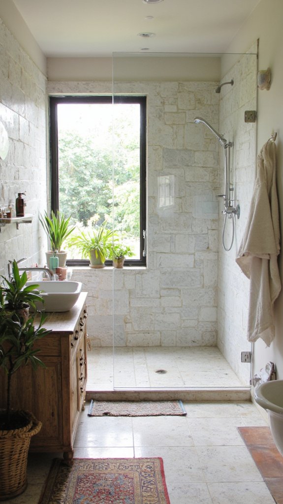 elegant seamless bathroom design