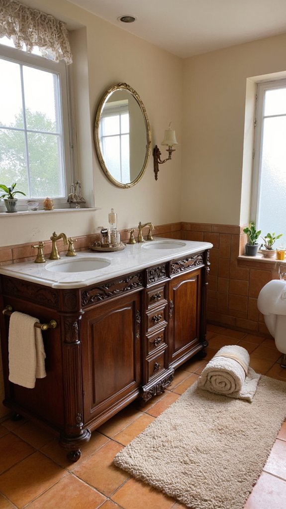 elegant shared bathroom experience