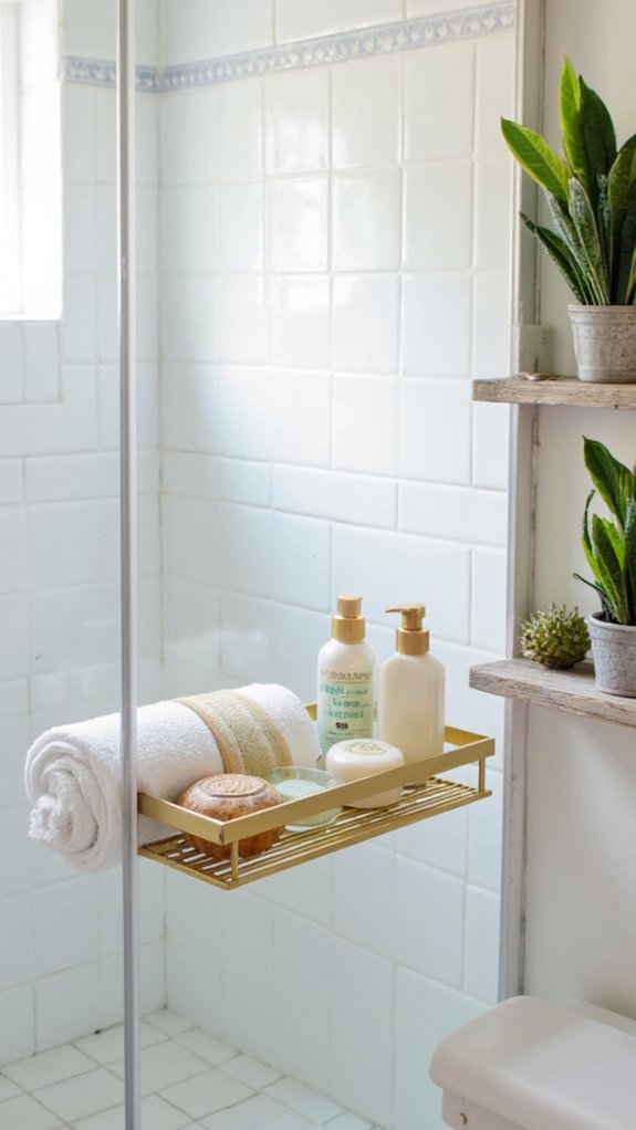 elegant shower organization solution
