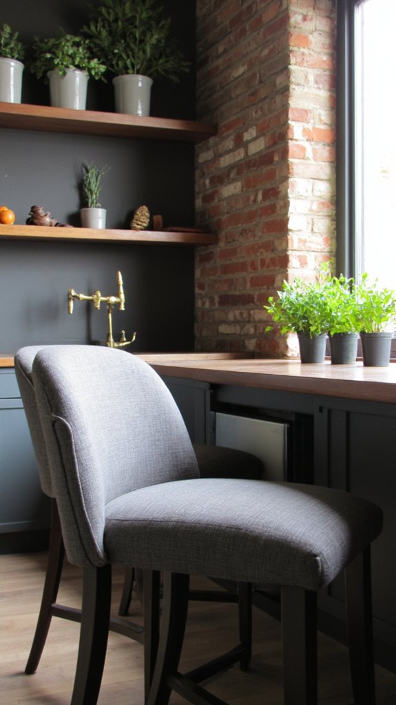 elegant soft grey upholstery