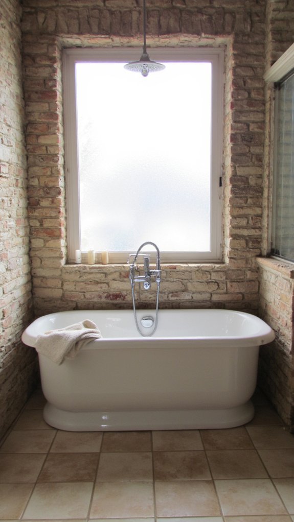 elegant tub and shower