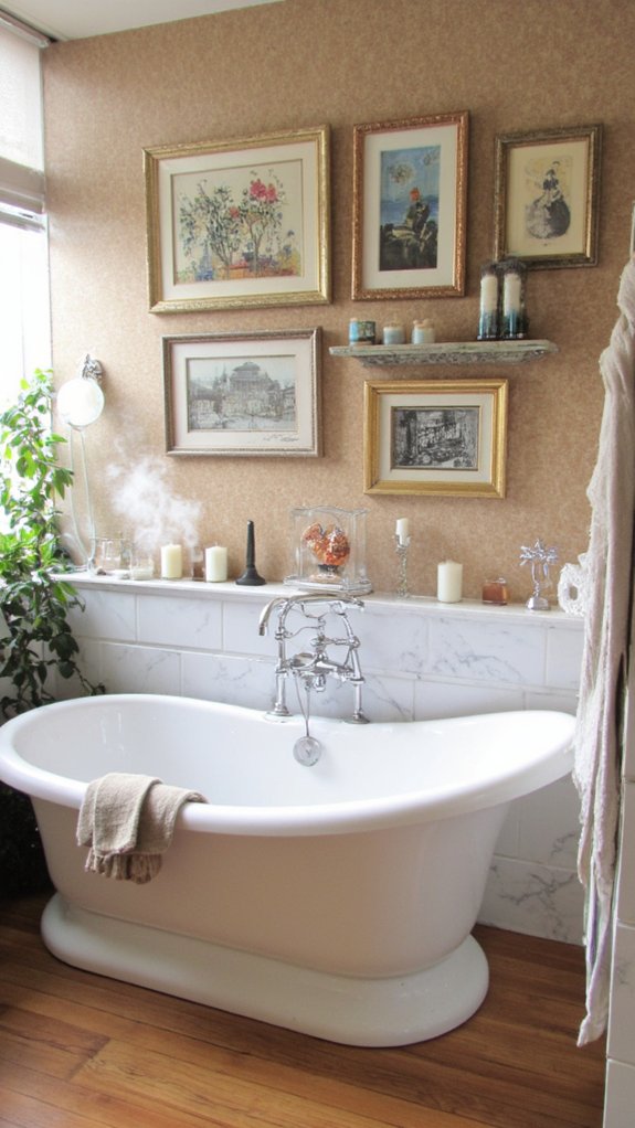 elevate bathroom aesthetic creatively