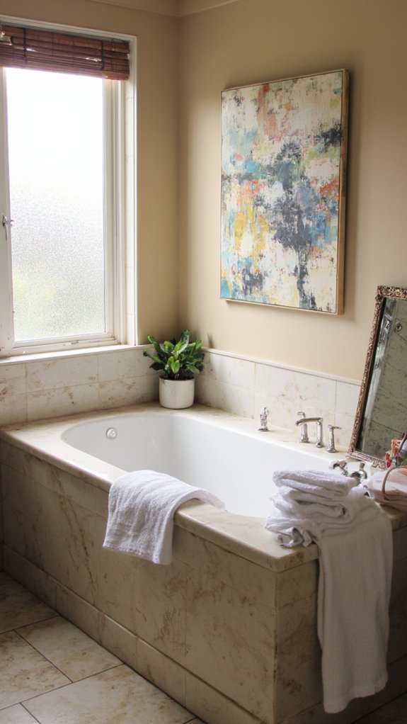 elevate bathroom ambiance art