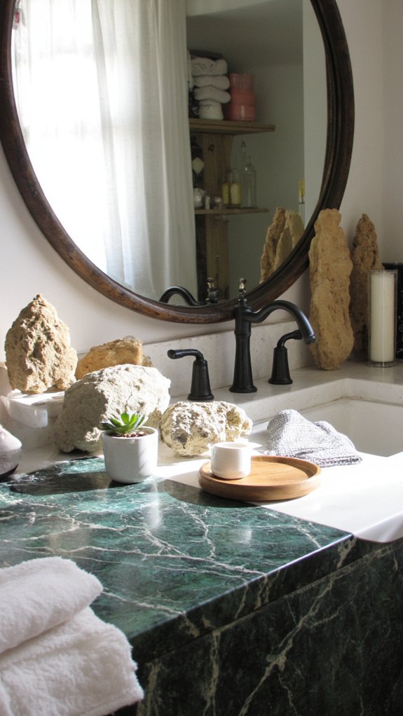 elevate bathroom with marble