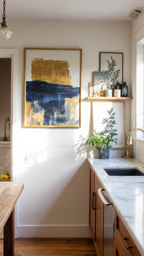 elevate kitchen with art