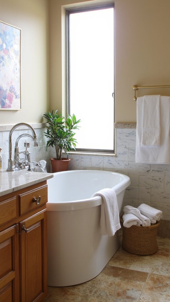 elevated bathroom aesthetic functionality