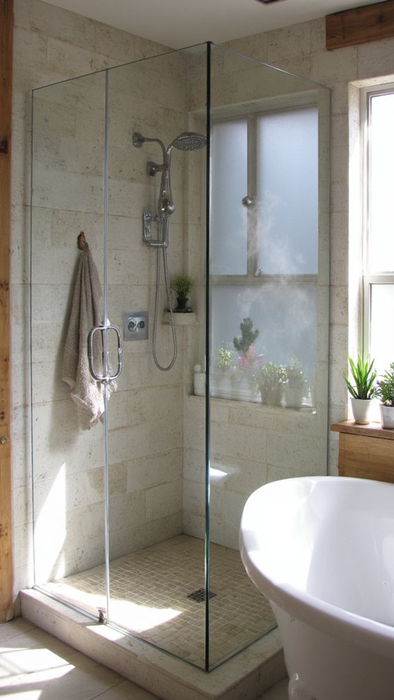 elevated modern shower experience