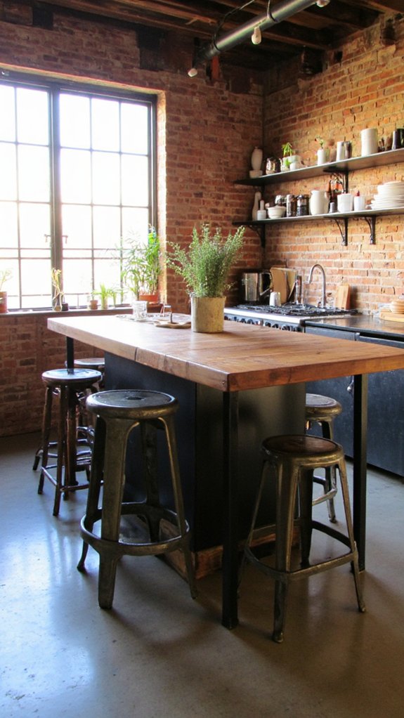 exposed materials functional workspace