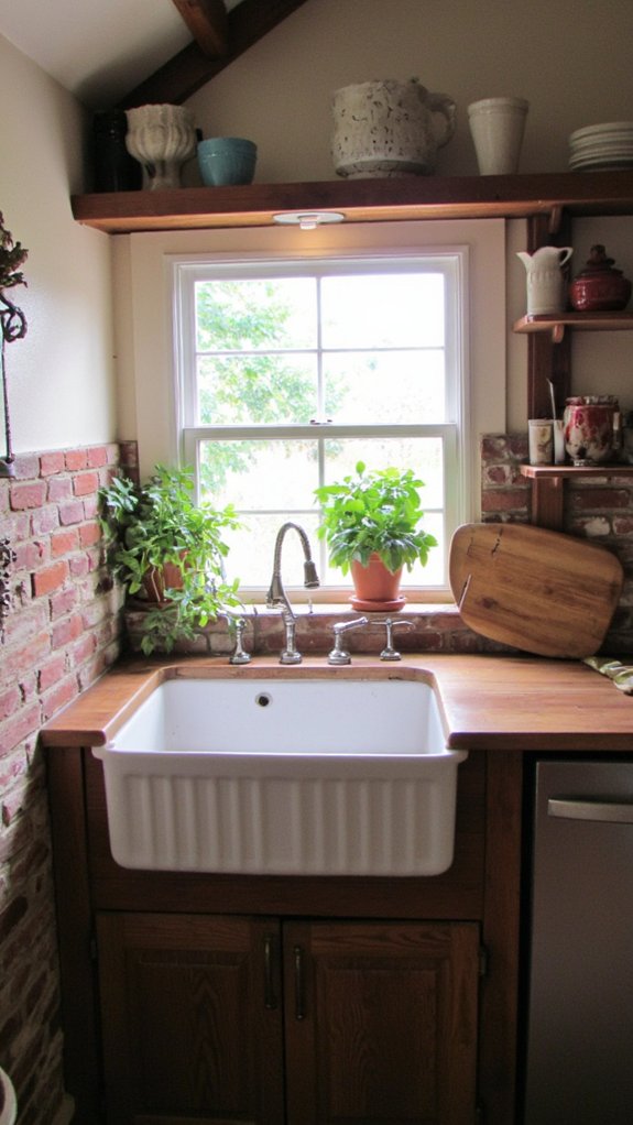 farmhouse sink adds charm