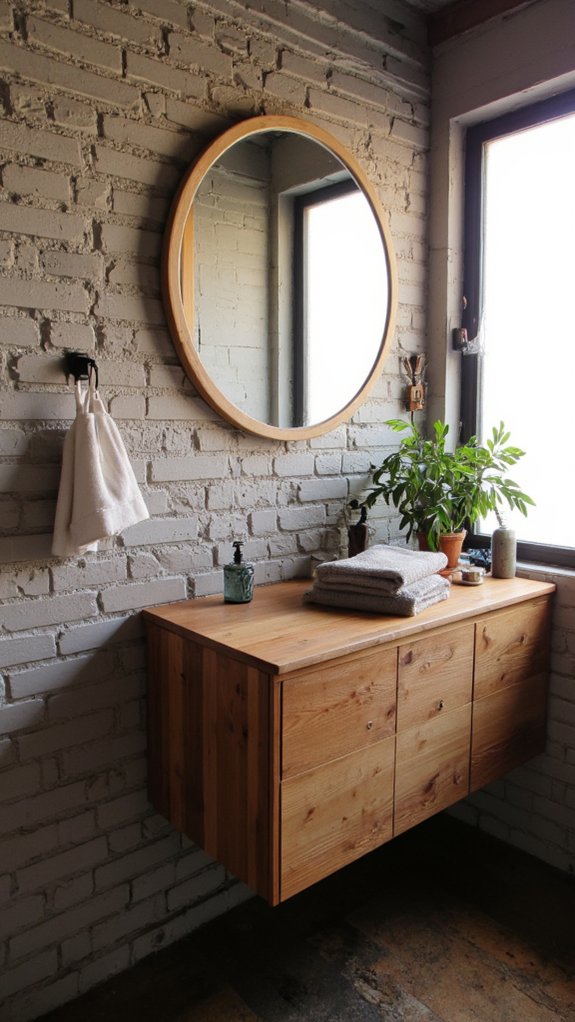 floating vanity enhances space