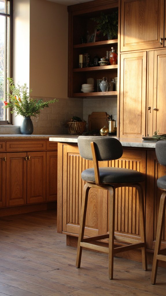 fluted statement kitchen islands