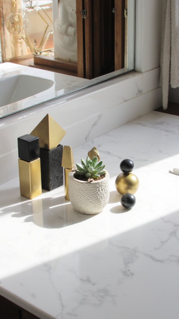 geometric sculptures enhance sophistication