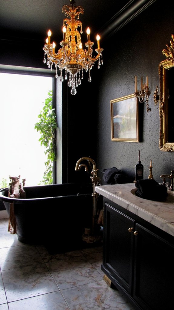 glamorous lighting enhances elegance