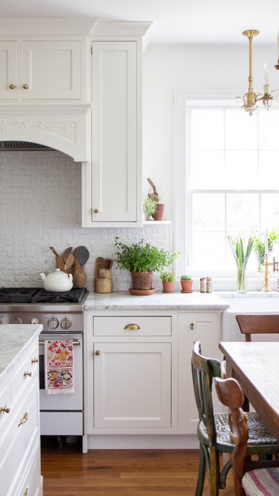gold hardware elevates kitchens