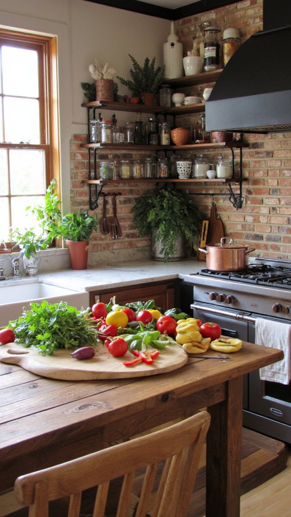 gourmet cooking station setup