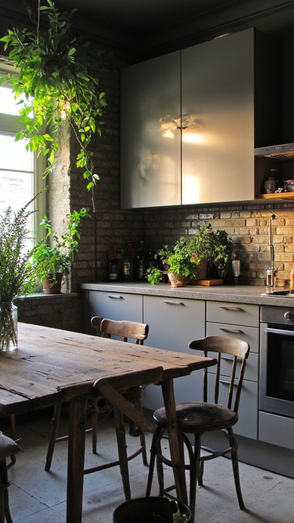 harmonious grey and green