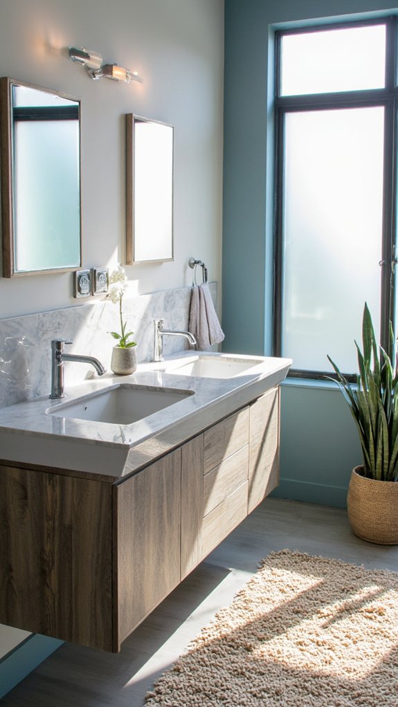 high tech double sink features