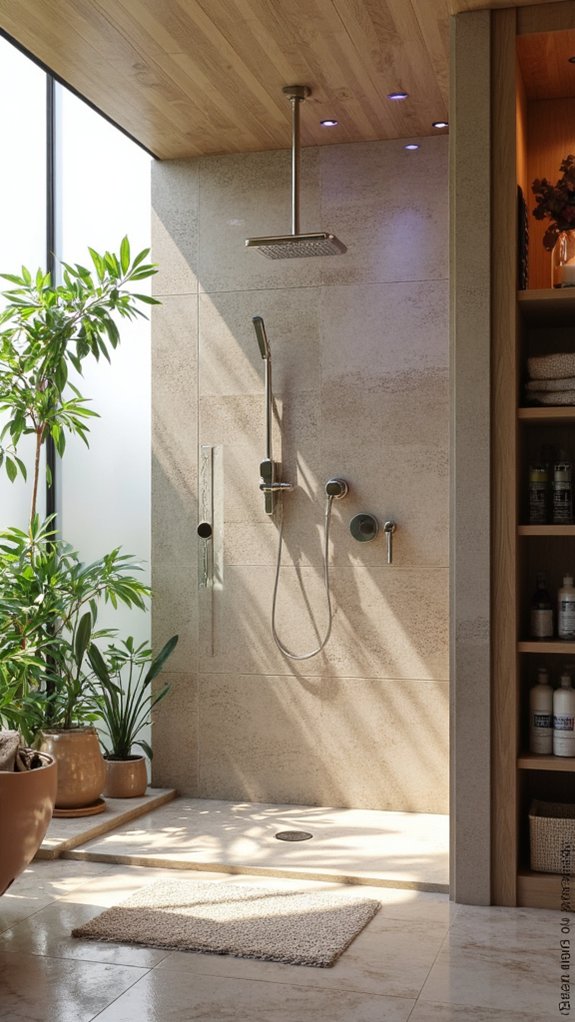 high tech shower experience