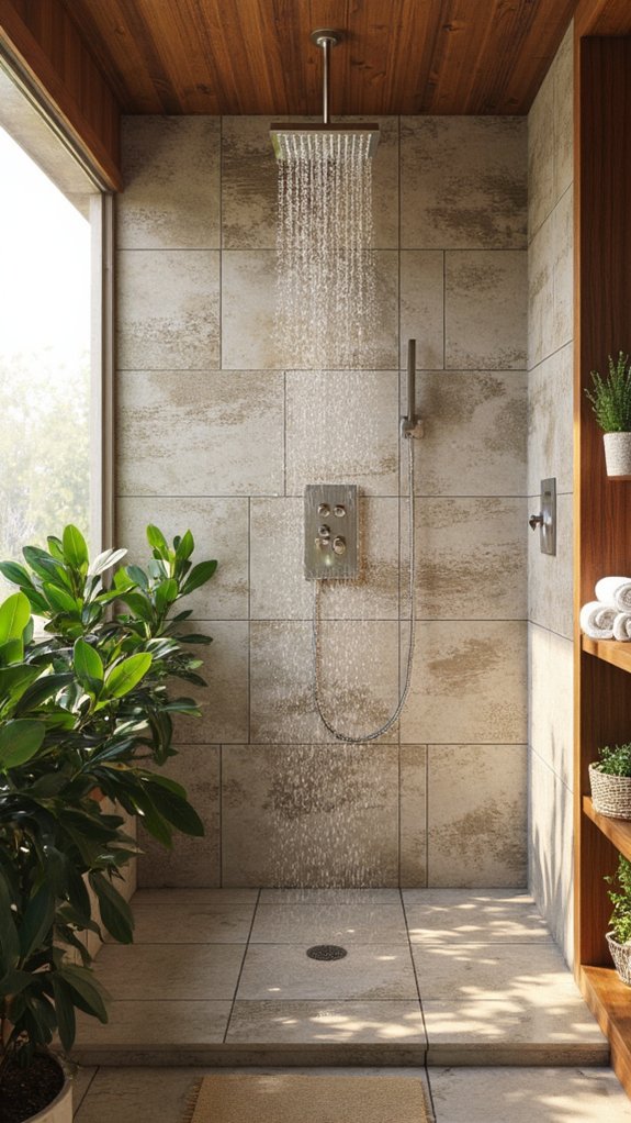 hygienic luxury shower experience