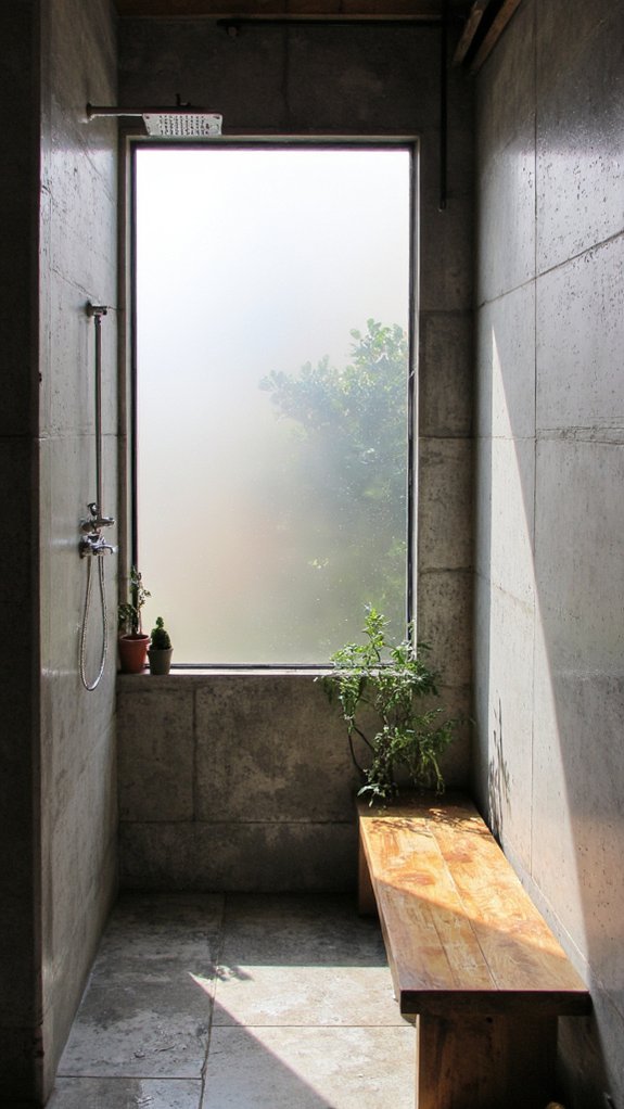 industrial chic shower design