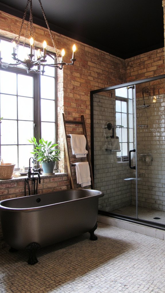 industrial elegance in bathrooms
