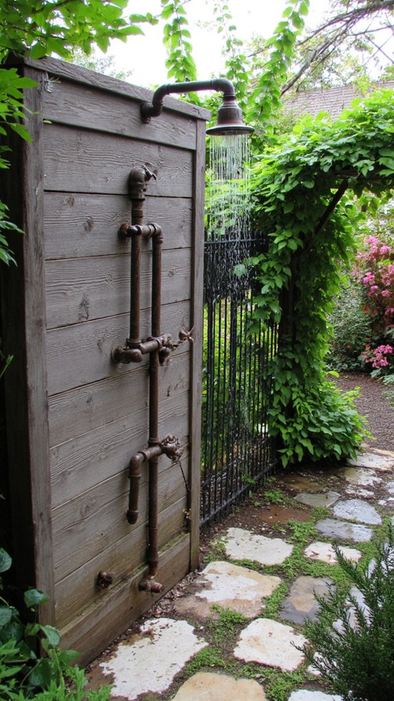 industrial outdoor shower design
