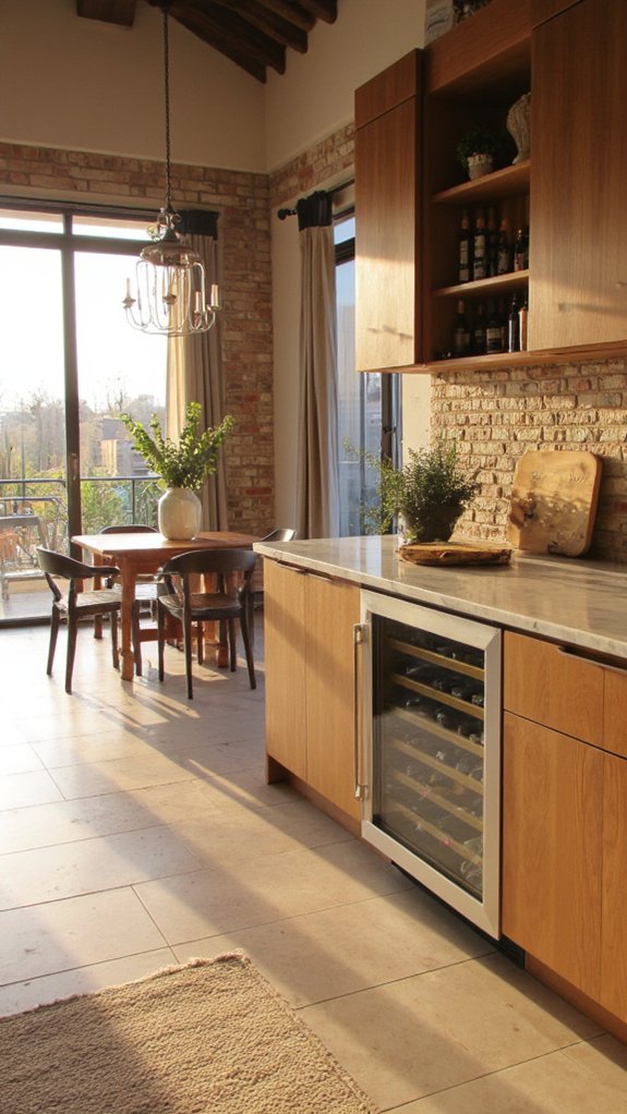 integrated wine coolers elegance