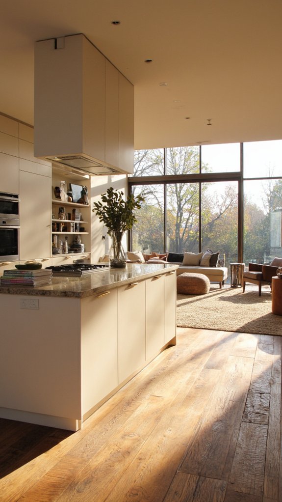 inviting connected living spaces