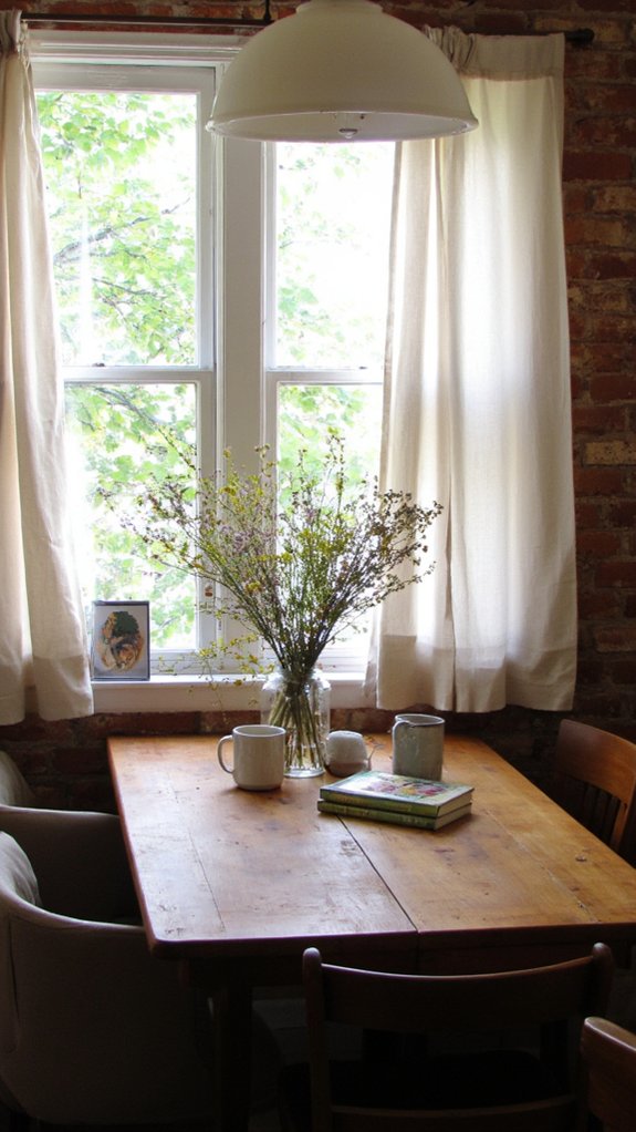 inviting cozy breakfast nook