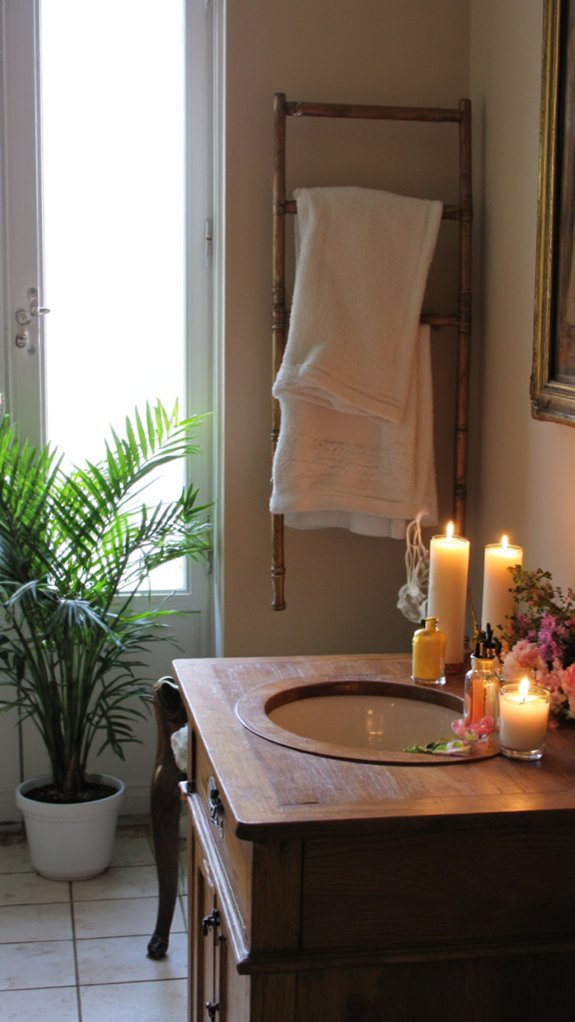 inviting scented candle atmosphere