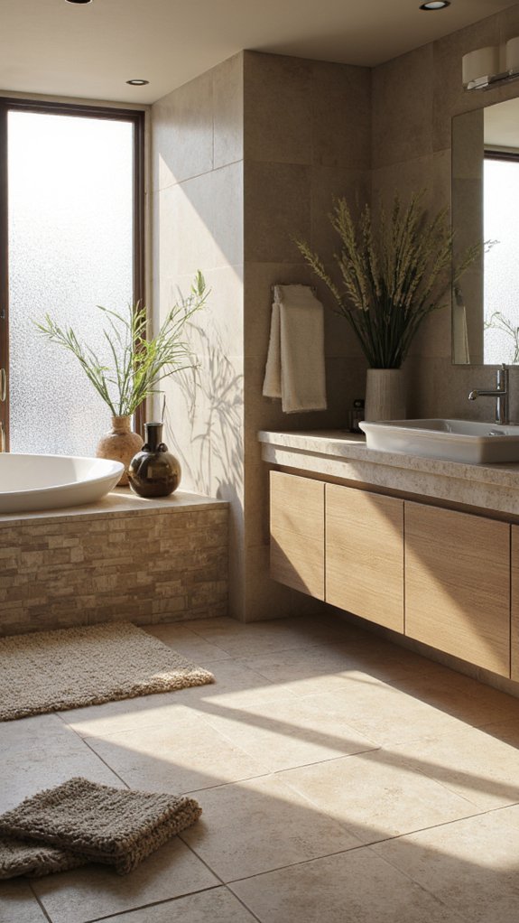 large textured tiles advantage