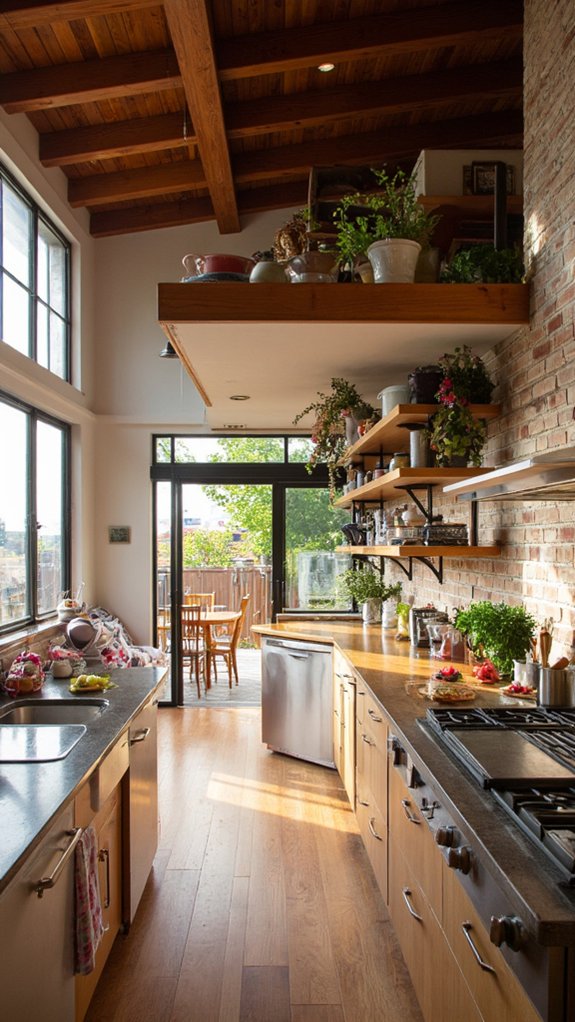 lofted storage maximizes space