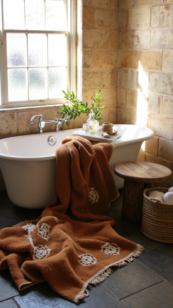 luxurious bath accessories textiles