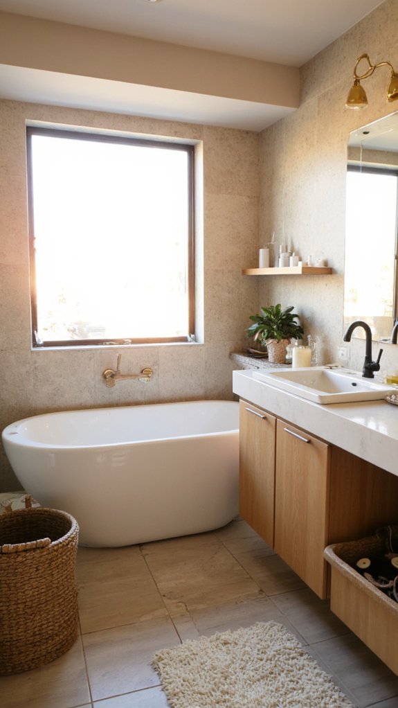 luxurious bathroom fixtures selection