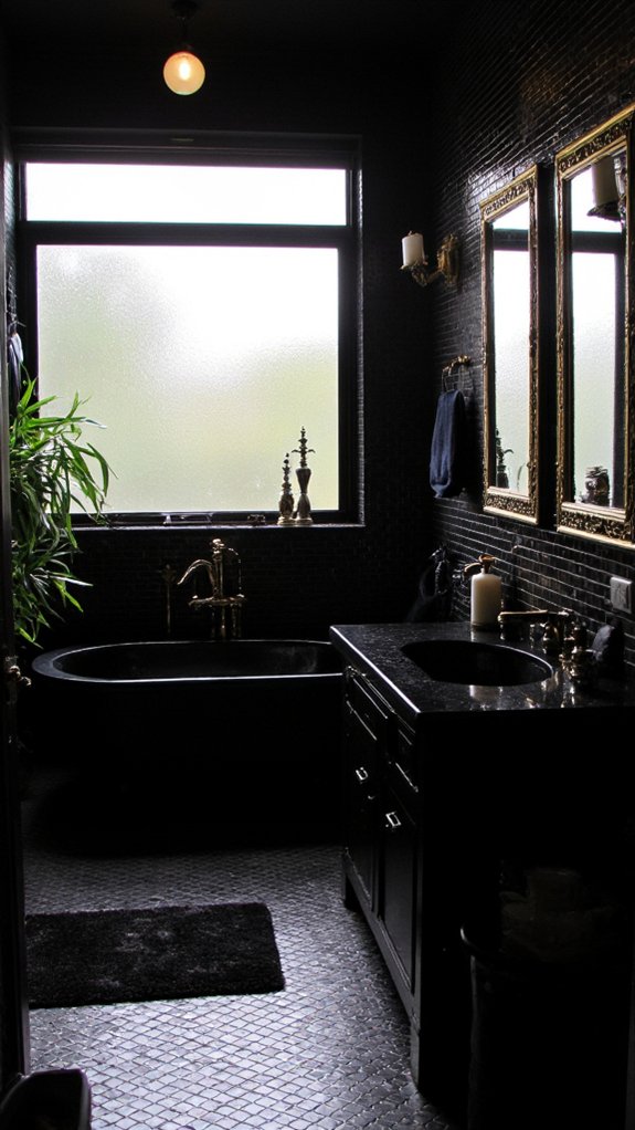 luxurious black and gold