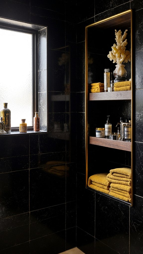 luxurious black and gold