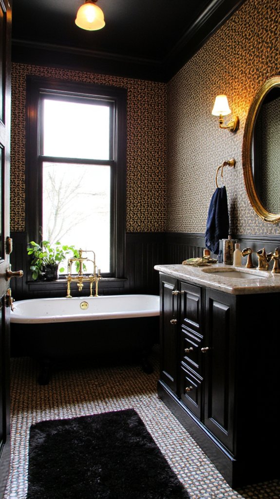 luxurious black and gold