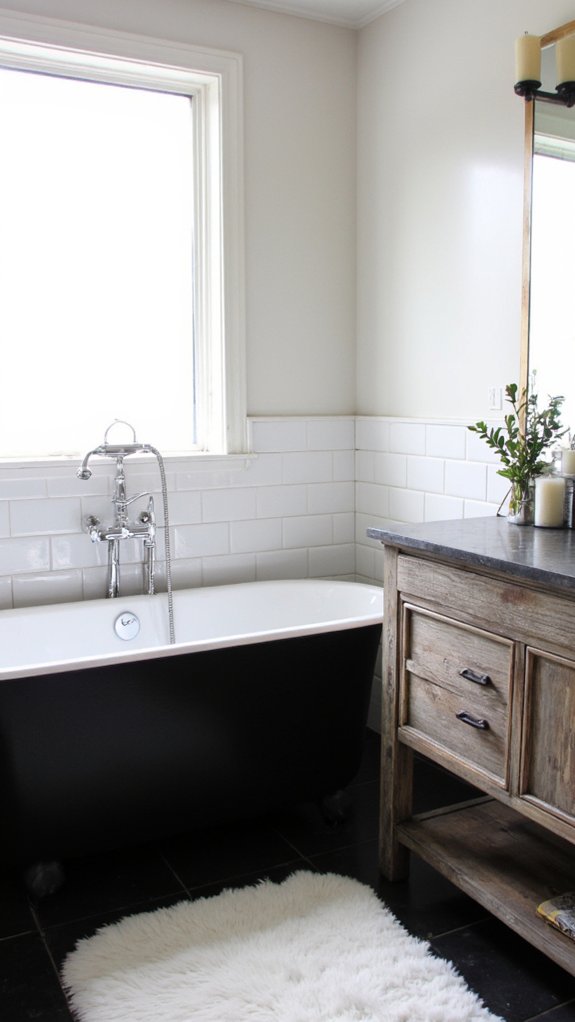 luxurious charcoal and white