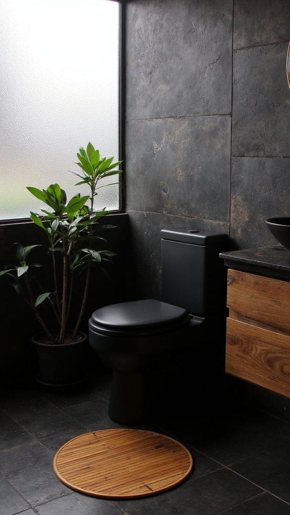 luxurious contemporary black toilets