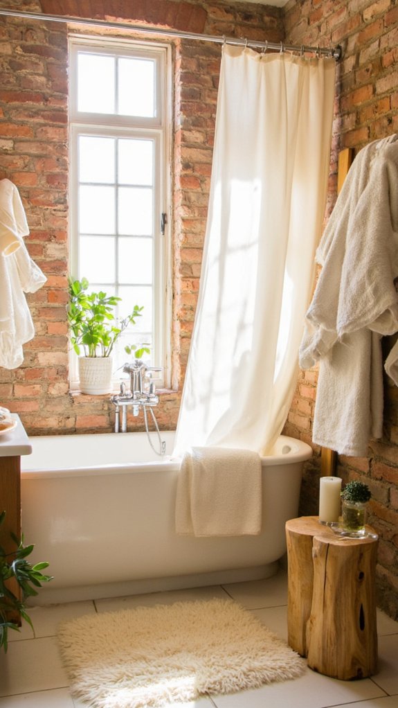 luxurious cream bathroom textiles