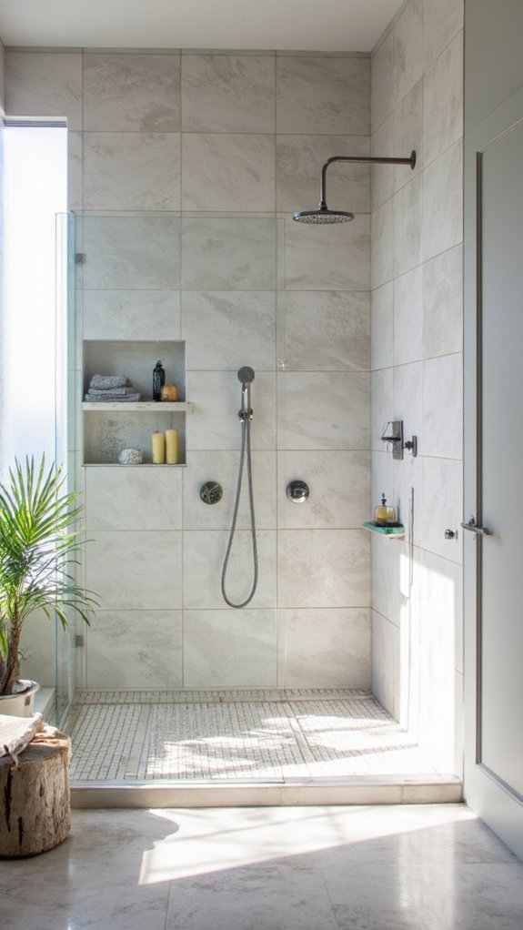 luxurious dual shower experience