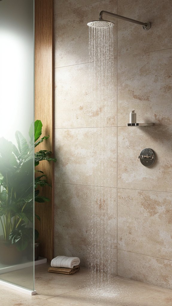 luxurious dual shower experience