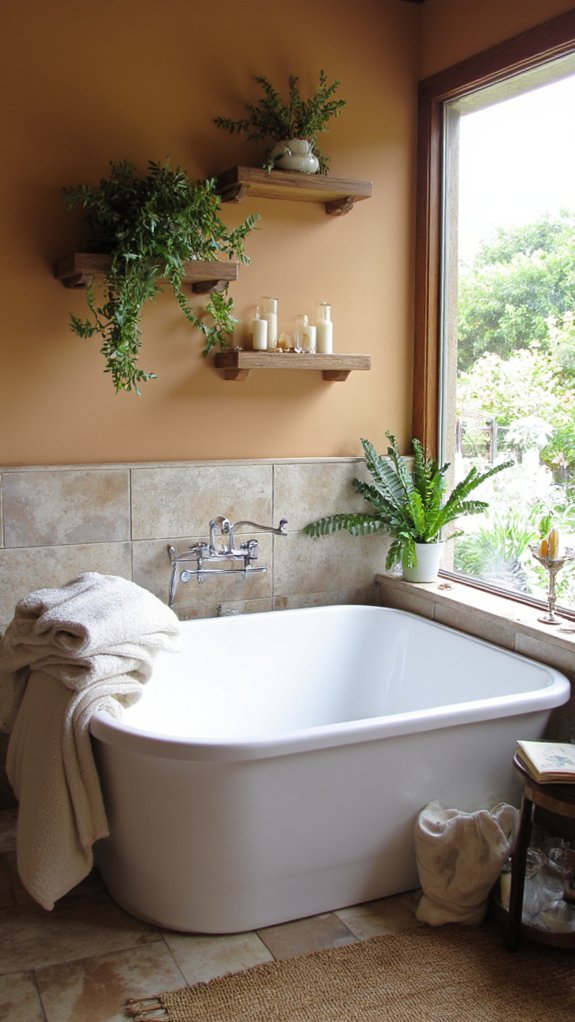 luxurious freestanding bathtub experience