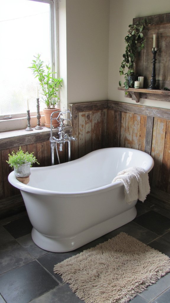 luxurious freestanding bathtub experience