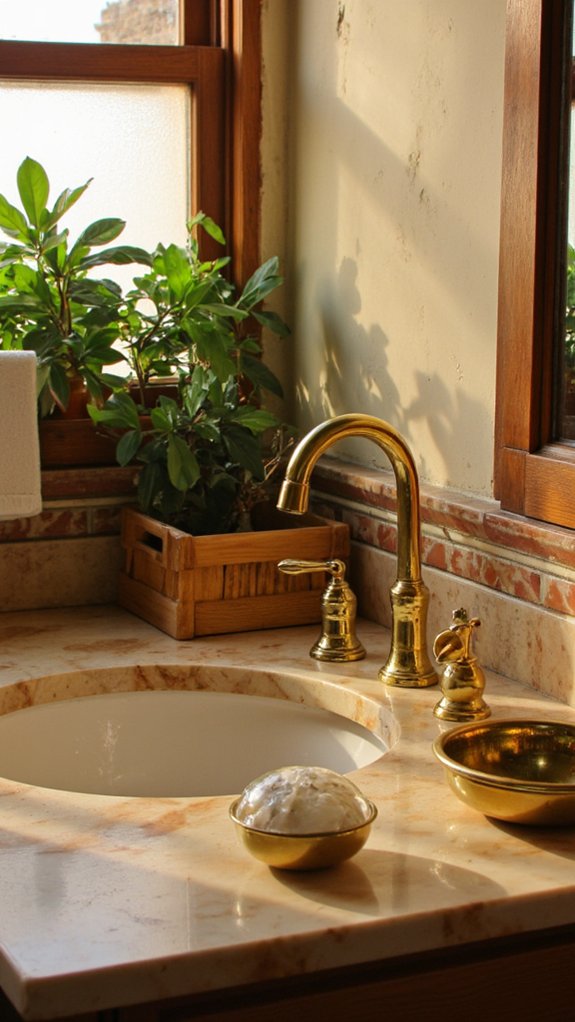 luxurious functional bathroom accents