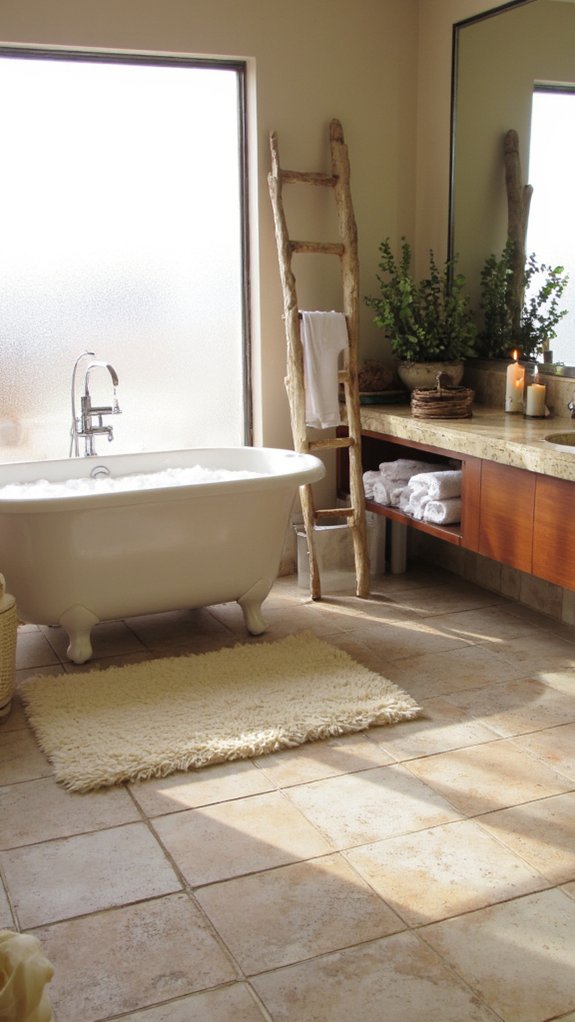 luxurious heated floor comfort