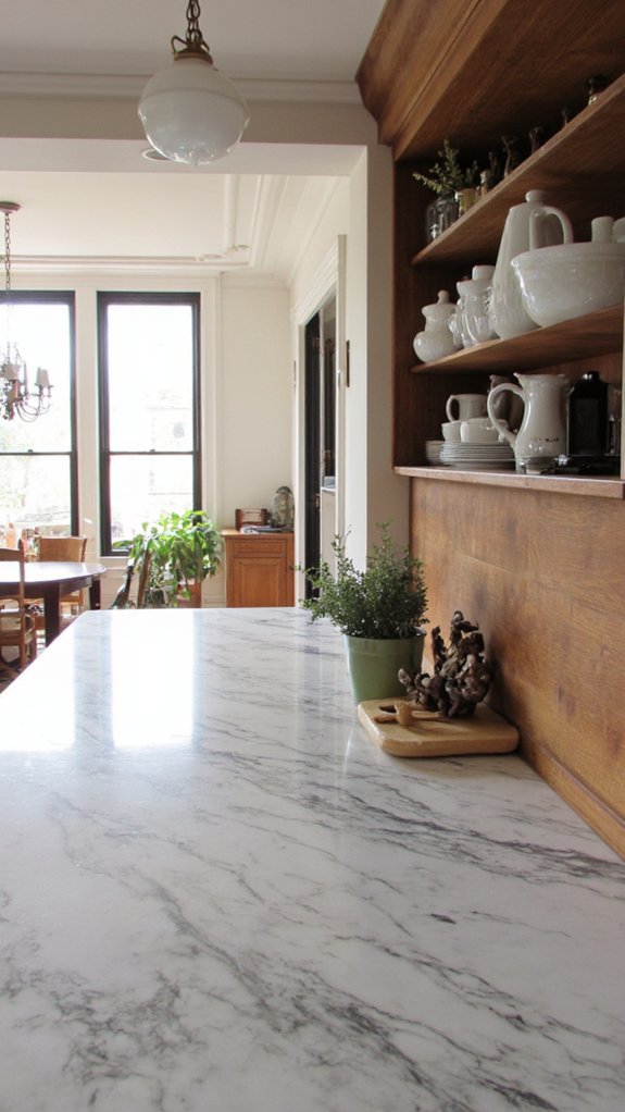 luxurious marble countertop elegance
