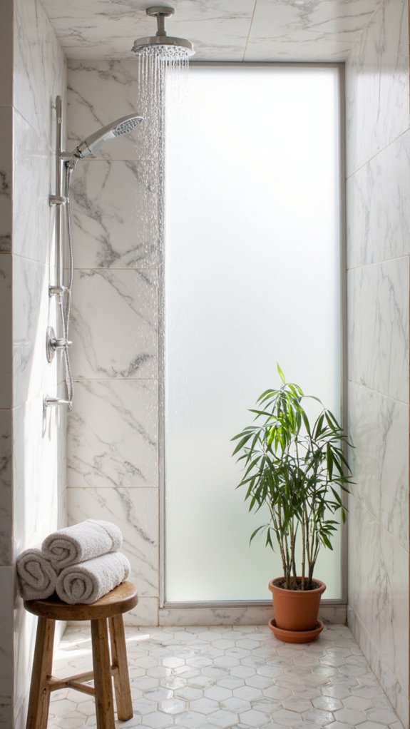 luxurious marble steam retreat